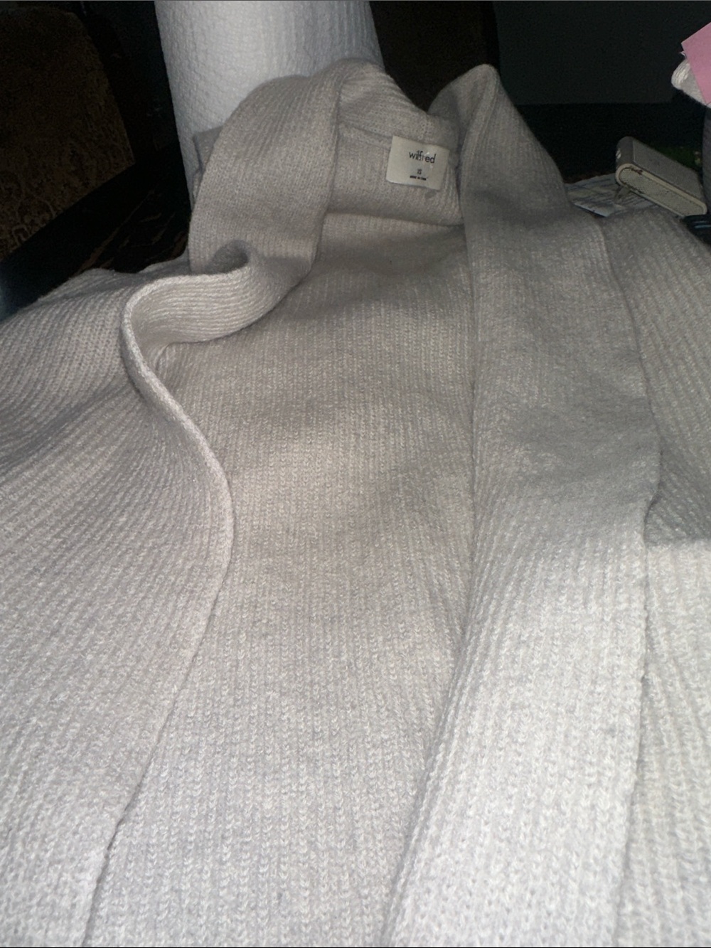 Wilfred  Ribbed Open-Front Cardigan - Picture 2 of 9